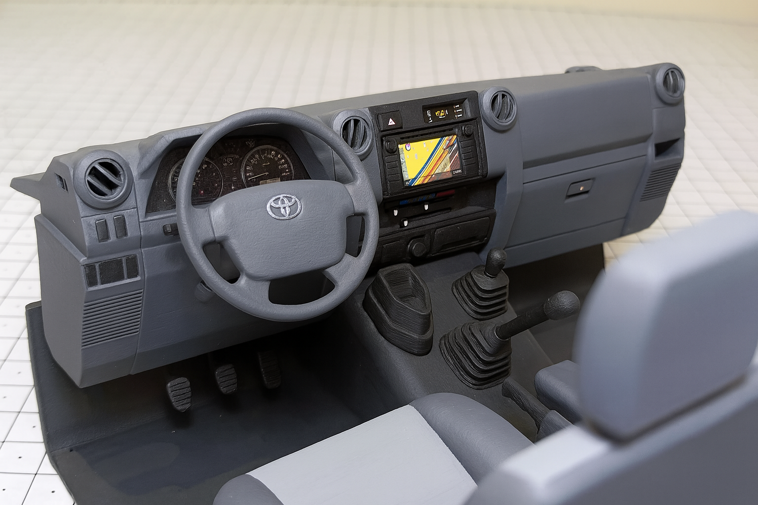 Killerbody LC70 Interior Kit – Scale RC Interior for KB LC70 Body | Dashboard, Seats, Door Panels, Console