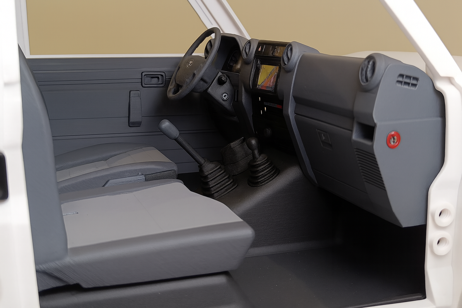 Killerbody LC70 Interior Kit – Scale RC Interior for KB LC70 Body | Dashboard, Seats, Door Panels, Console