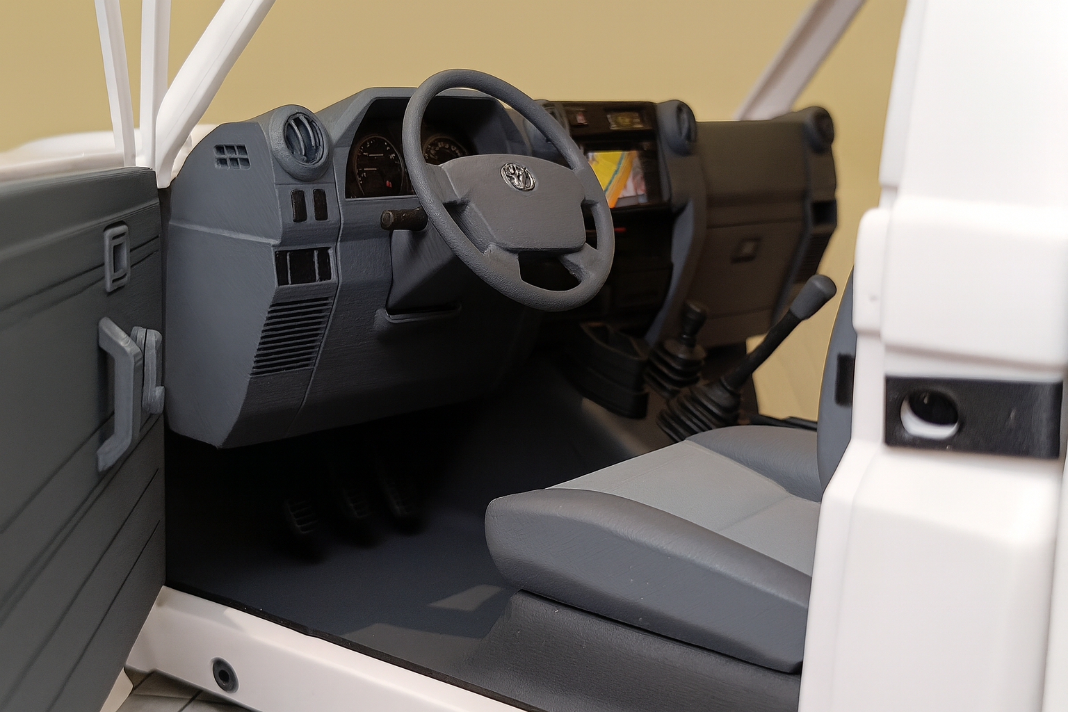 Killerbody LC70 Interior Kit – Scale RC Interior for KB LC70 Body | Dashboard, Seats, Door Panels, Console