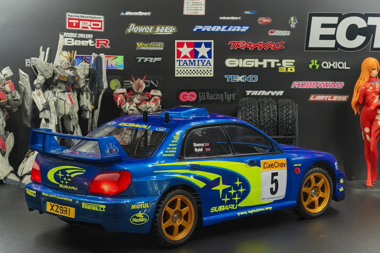 Tamiya Subaru Impreza WRC “Bug Eye” RTR — 1/10 RC Rally Car with LED Headlights & Taillights (Rare Collectible)