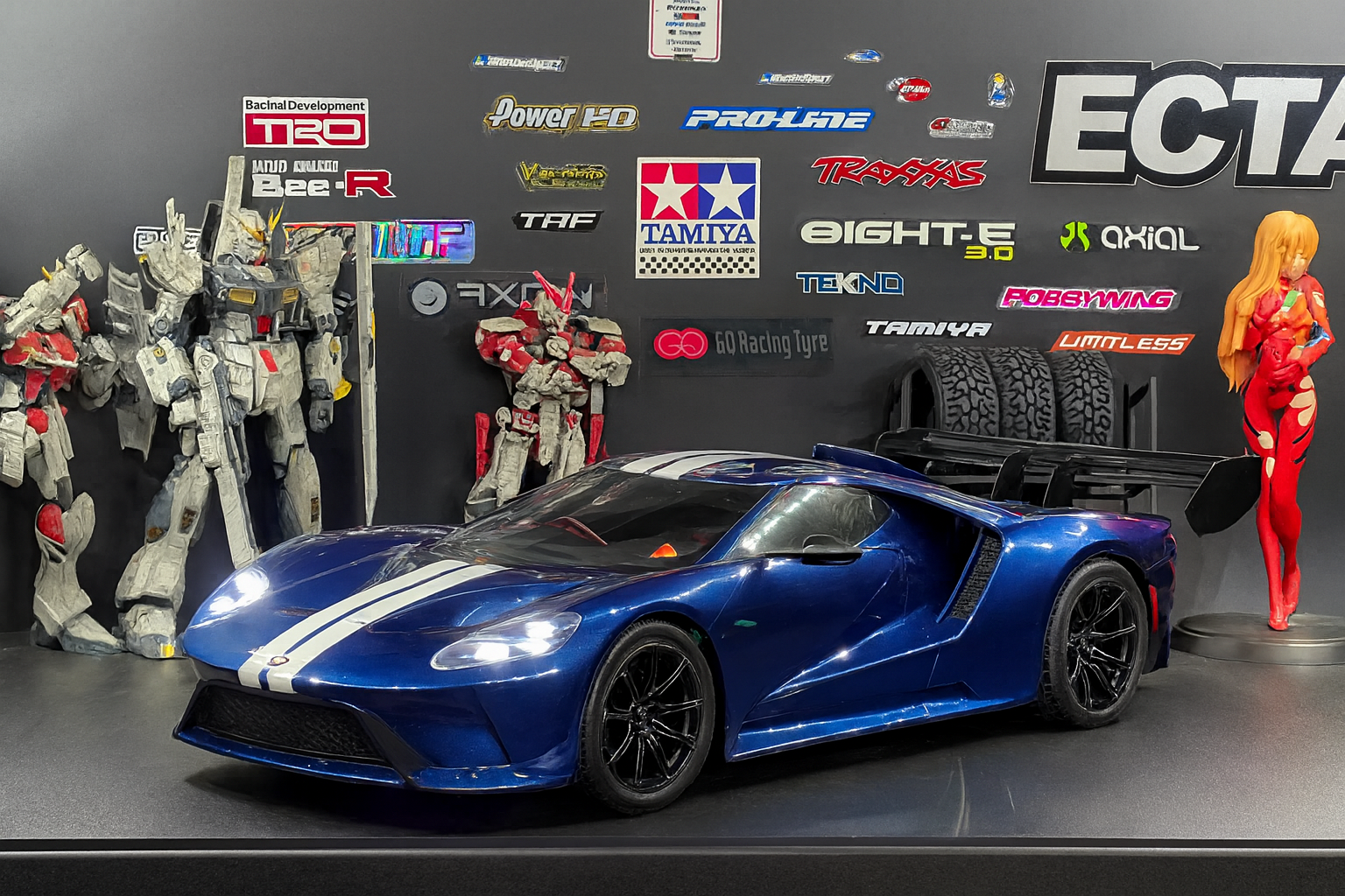 Tamiya Ford GT MkII 2020 RTR (58689) — 1/10 RC Touring Car TT-02 Chassis with Licensed Body