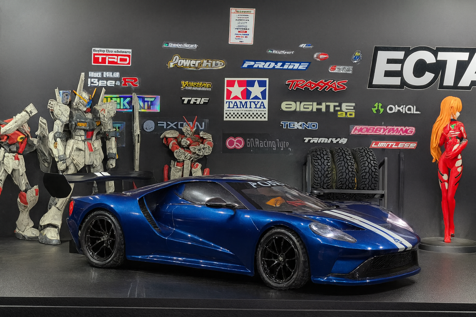 Tamiya Ford GT MkII 2020 RTR (58689) — 1/10 RC Touring Car TT-02 Chassis with Licensed Body