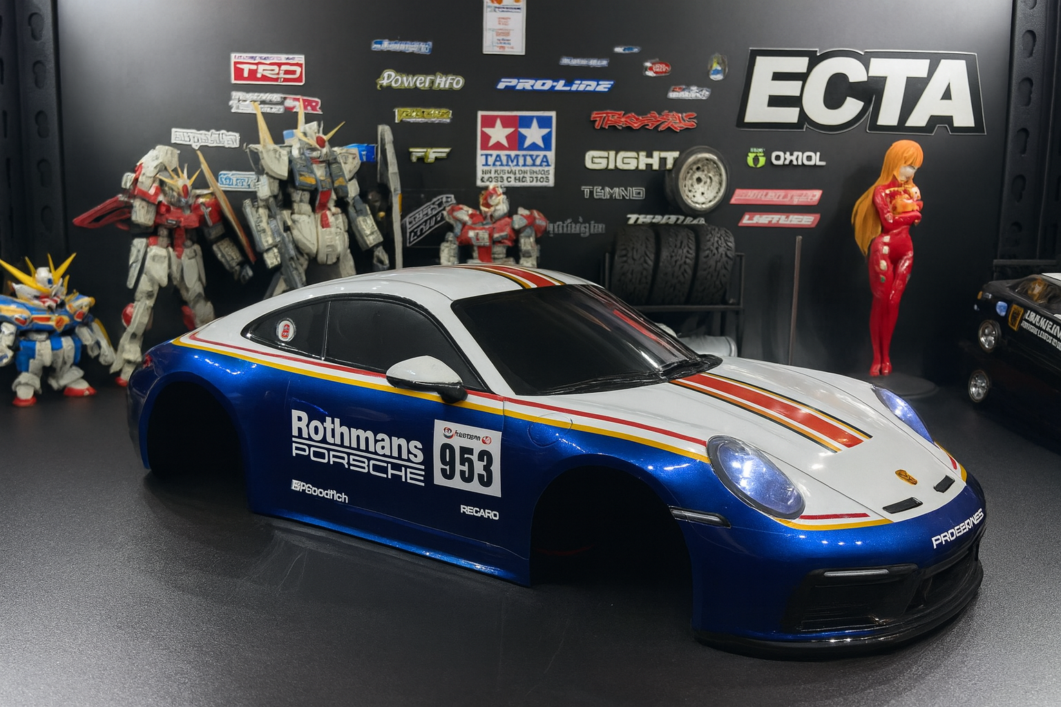 Tamiya Porsche 911 GT3 (992) – 1/10 RC Body Shell Only | 251mm (#51705) with LED Lights