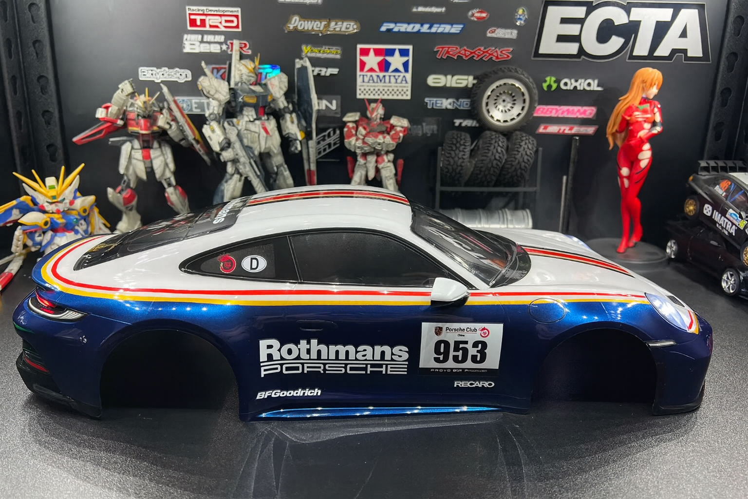 Tamiya Porsche 911 GT3 (992) – 1/10 RC Body Shell Only | 251mm (#51705) with LED Lights