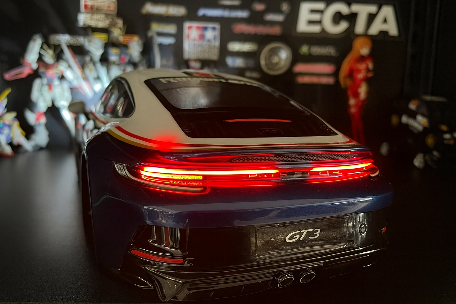 Tamiya Porsche 911 GT3 (992) – 1/10 RC Body Shell Only | 251mm (#51705) with LED Lights