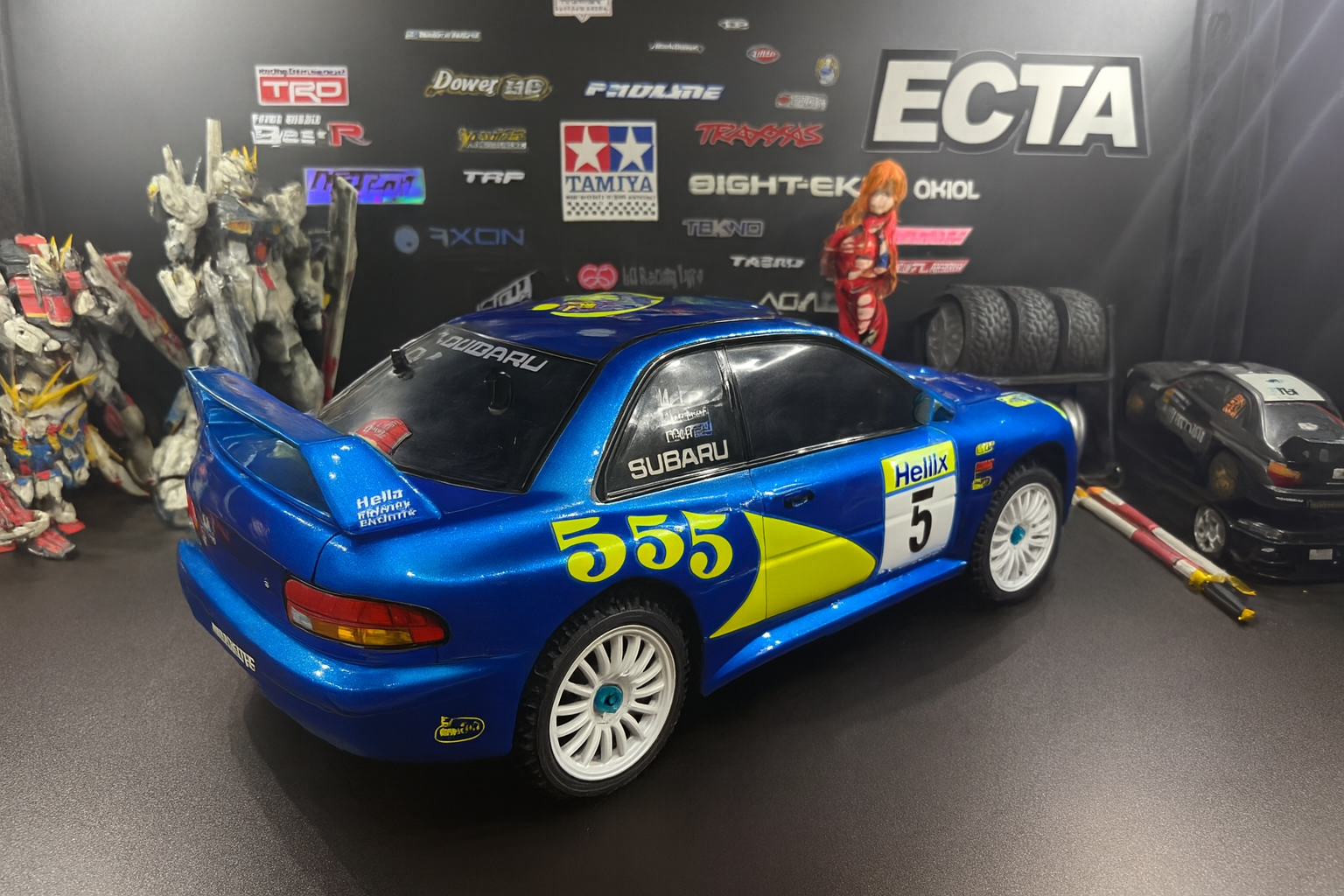 Tamiya Subaru Impreza WRC 555 RTR — 1/10 RC Rally Car with LED Headlights & Taillights