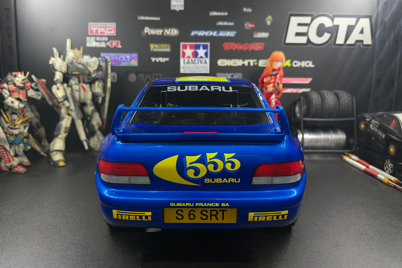 Tamiya Subaru Impreza WRC 555 RTR — 1/10 RC Rally Car with LED Headlights & Taillights