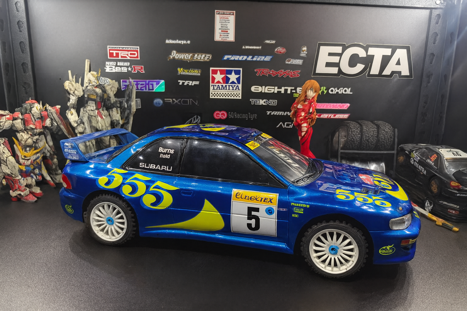 Tamiya Subaru Impreza WRC 555 RTR — 1/10 RC Rally Car with LED Headlights & Taillights