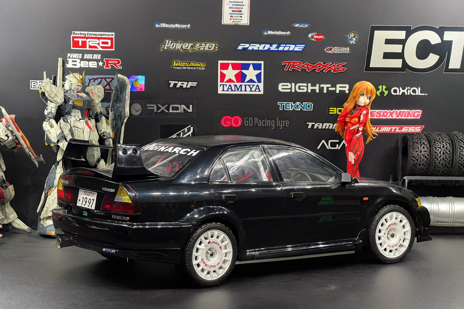 Tamiya Mitsubishi Lancer Evolution V Evo 5 RTR (587XX) — 1/10 RC Rally Car XV-01 Chassis with LED Headlights & Taillights