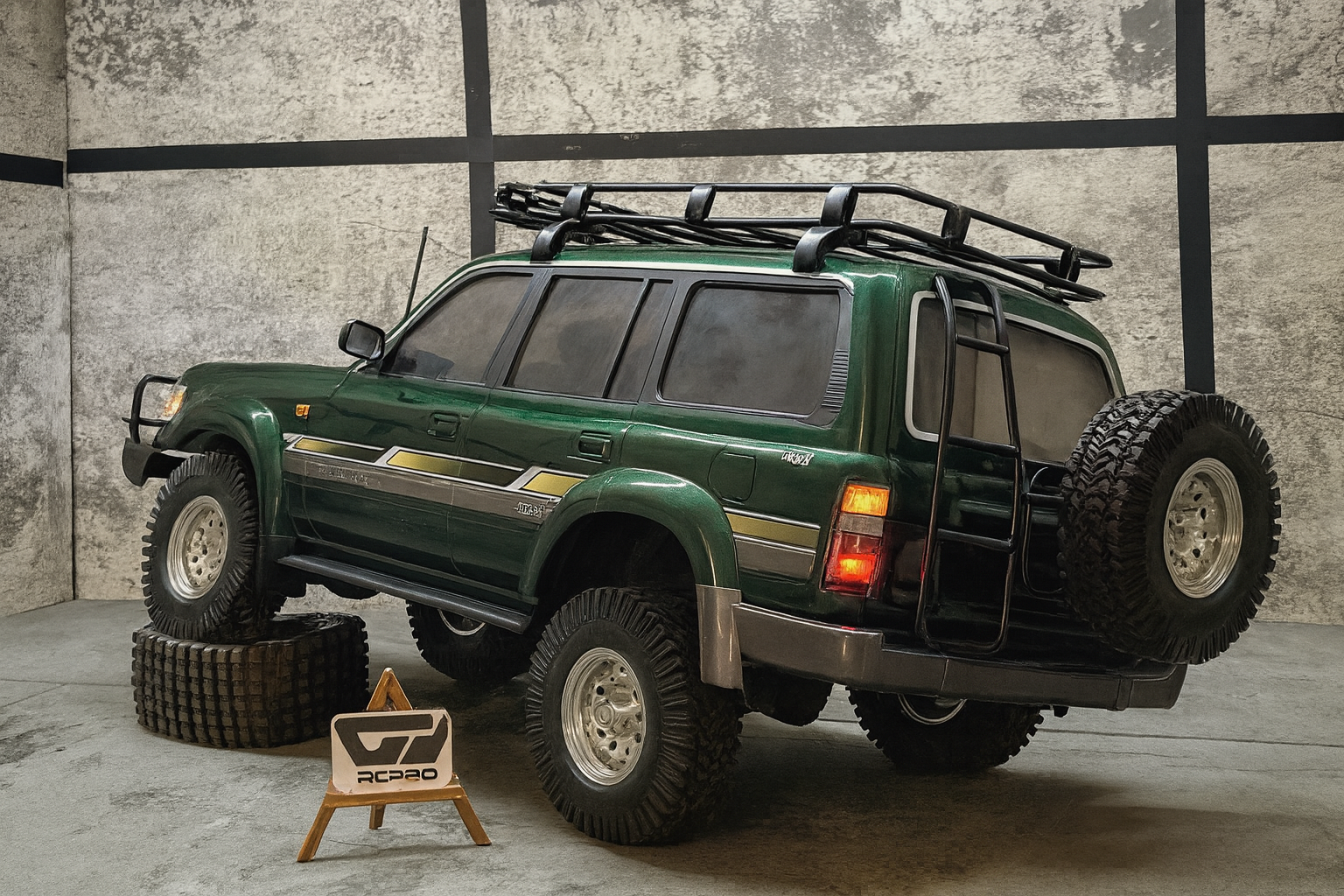 Toyota Land Cruiser LC80 RTR — 1/10 Scale Full Build RC Crawler with Interior, Metal Bumpers & LED Lights