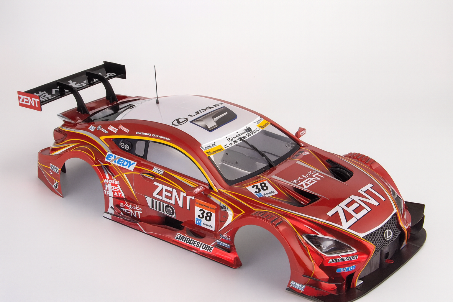 Killerbody Toyota ZENT CERUMO RC F — 1/10 Finished RC Body Shell (48661, Super GT)