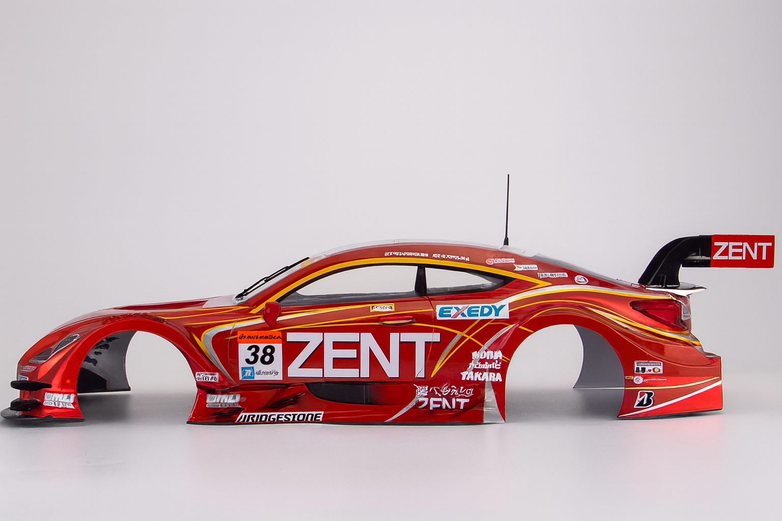 Killerbody Toyota ZENT CERUMO RC F — 1/10 Finished RC Body Shell (48661, Super GT)