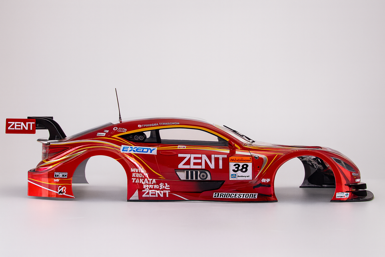 Killerbody Toyota ZENT CERUMO RC F — 1/10 Finished RC Body Shell (48661, Super GT)