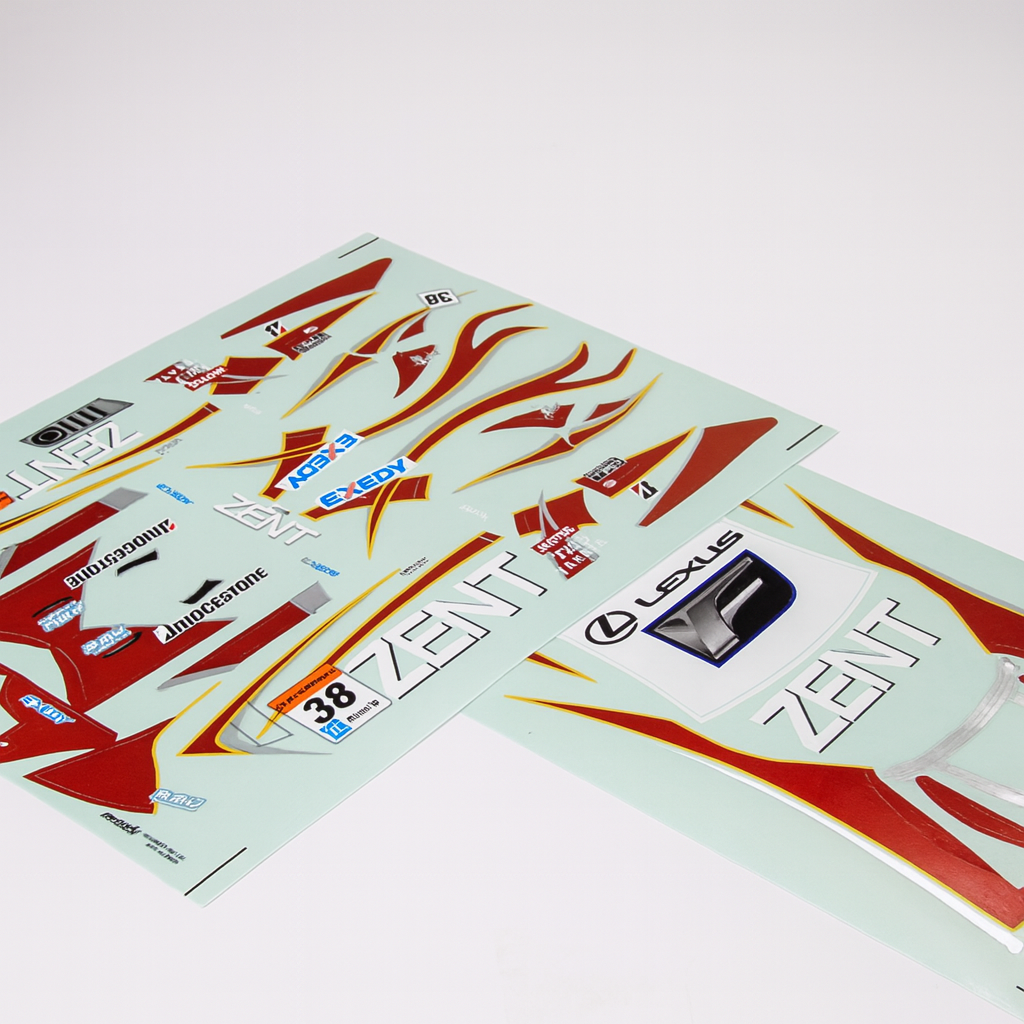 Killerbody Toyota ZENT CERUMO RC F — 1/10 Finished RC Body Shell (48661, Super GT)