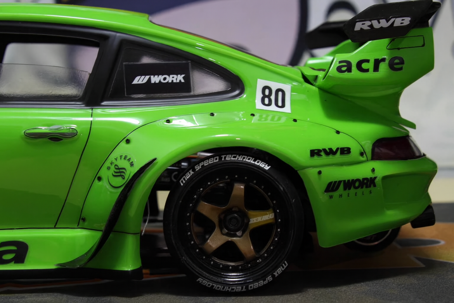 Porsche 993 1/10 Drift Body Shell — Pre-Painted Polycarbonate for Touring/Drift RC