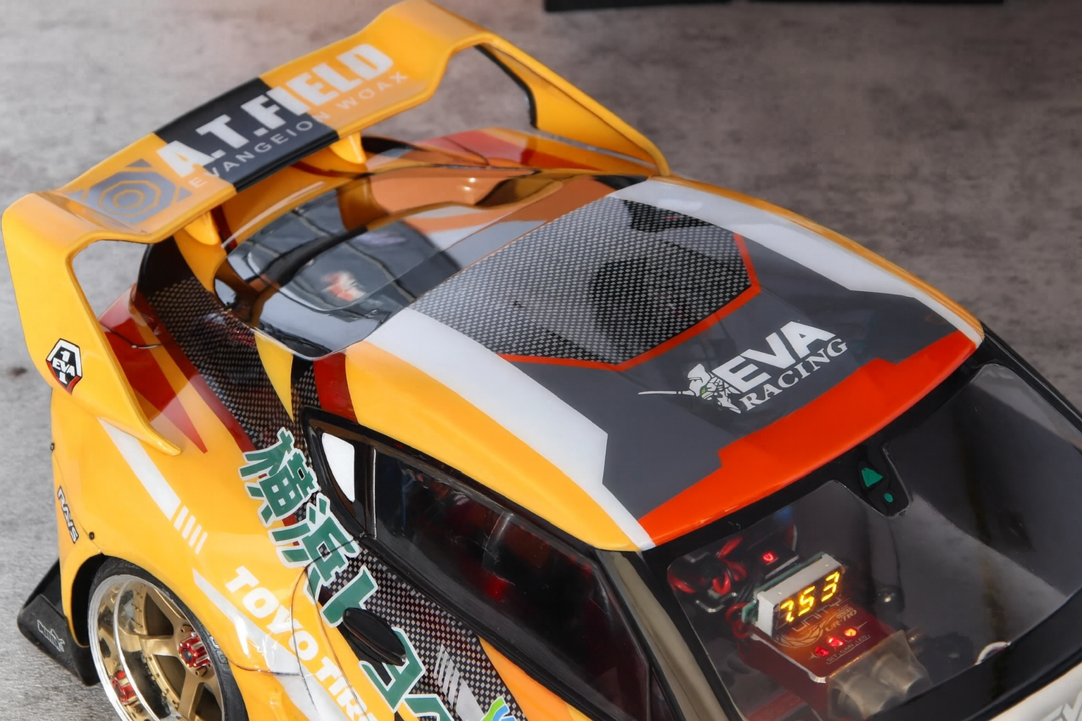 ADDICTION Toyota Supra A90 1/10 Drift Body Shell — Evangelion Unit-00 Livery, Pre-Painted