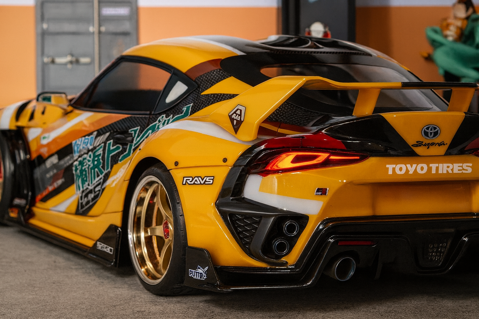 ADDICTION Toyota Supra A90 1/10 Drift Body Shell — Evangelion Unit-00 Livery, Pre-Painted