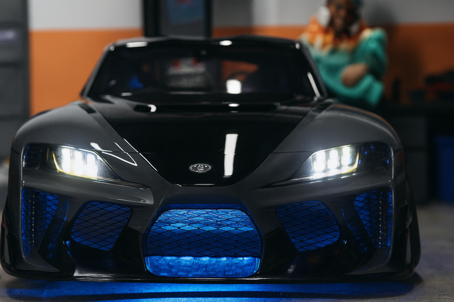 ADDICTION Toyota Supra A90 — 1/10 Pre-Painted RC Drift/Touring Body Shell (Cement Grey, 257mm)