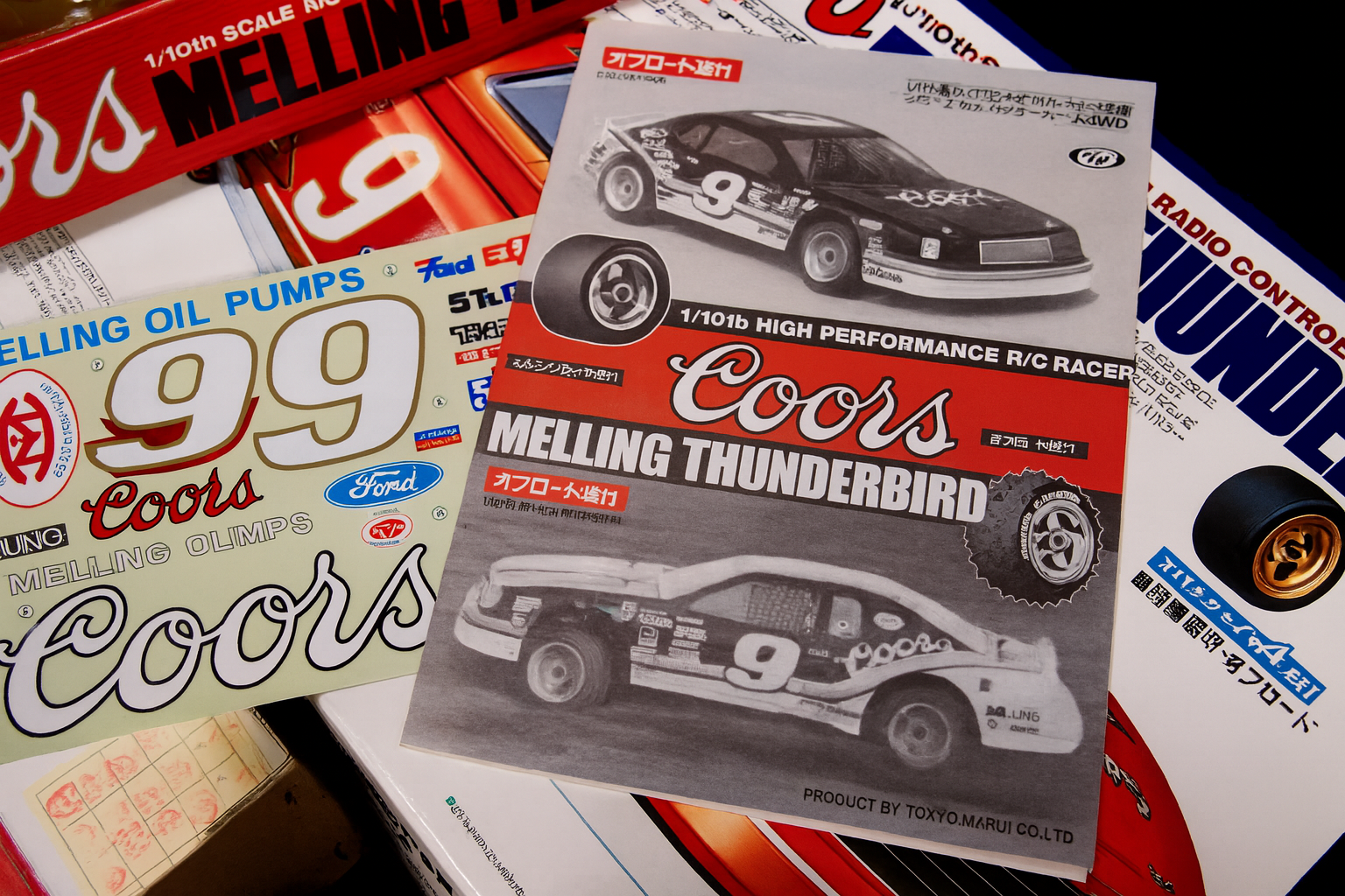 Kyosho Coors Melling Thunderbird – 1/10 4WD RC Kit (Vintage NASCAR Collectible)