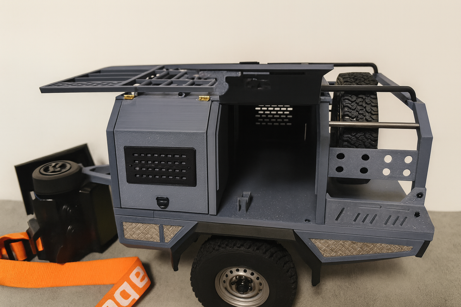 1/10 LC70 Overland Trailer / Rear Bed – 3D Printed RC Crawler Accessory