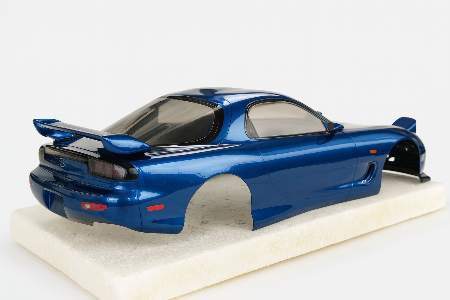 ABC Hobby RX-7 FD3S 1/10 Drift Body Shell — Metallic Blue with Working Pop-Up Lights