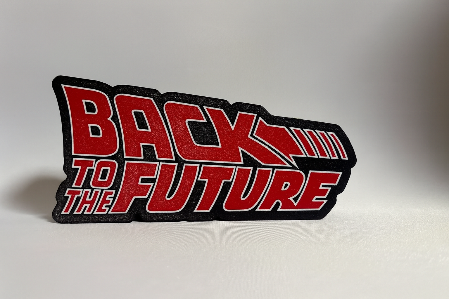 Back to the Future LED Night Light Sign – Rechargeable Magnetic Desk & Gaming Lamp (20cm)