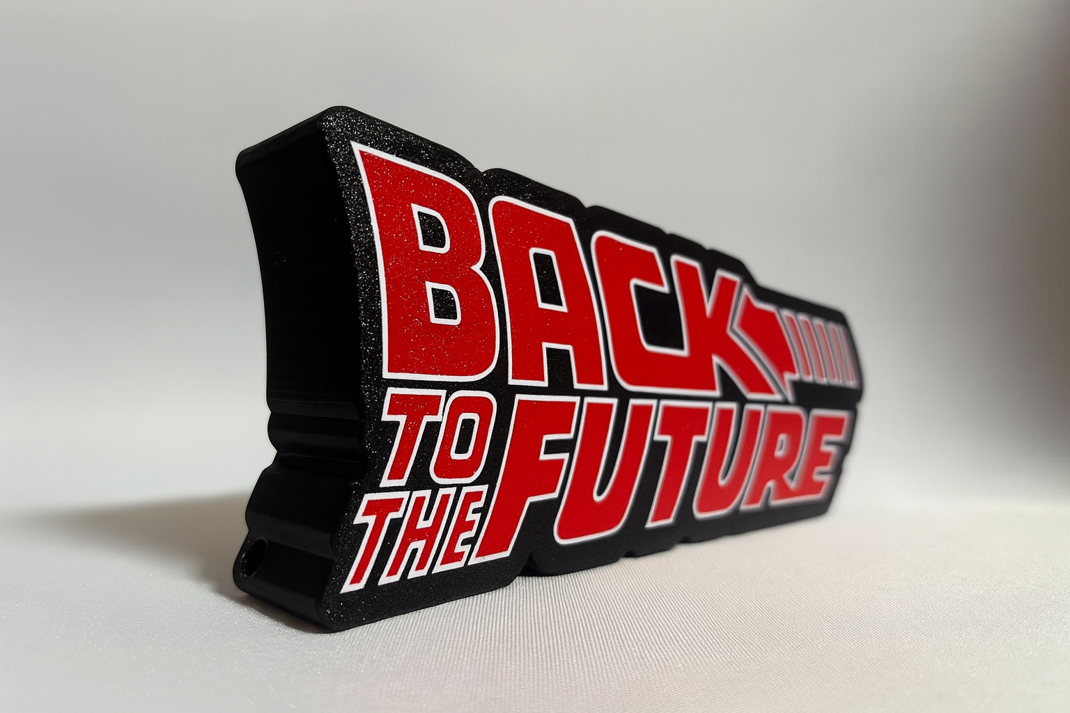 Back to the Future LED Night Light Sign – Rechargeable Magnetic Desk & Gaming Lamp (20cm)