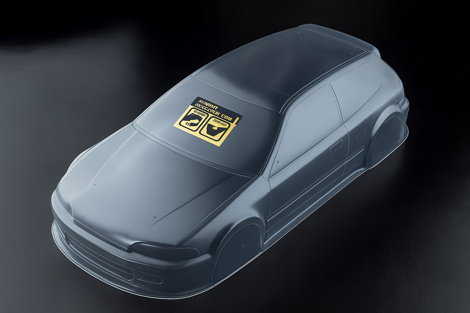 MST Honda Civic EG6 Clear Body Shell – 1/10 Polycarbonate with Light Buckets