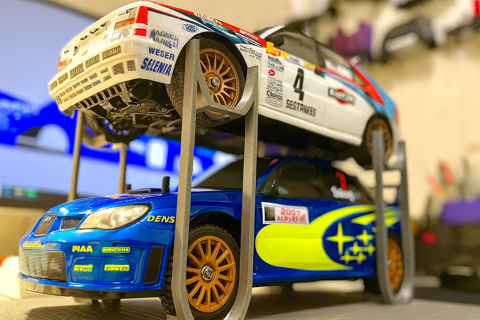 RC Car Maintenance & Display Stand – Foldable Storage Base | 1/10 Touring, Rally, Drift | TAMIYA, Kyosho, XRAY Compatible