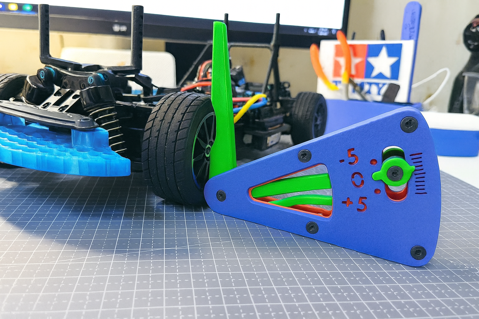 RC Setup Gauge – Precision Camber & Alignment Tool | 1/10, 1/8, 1/16 Scale Compatible