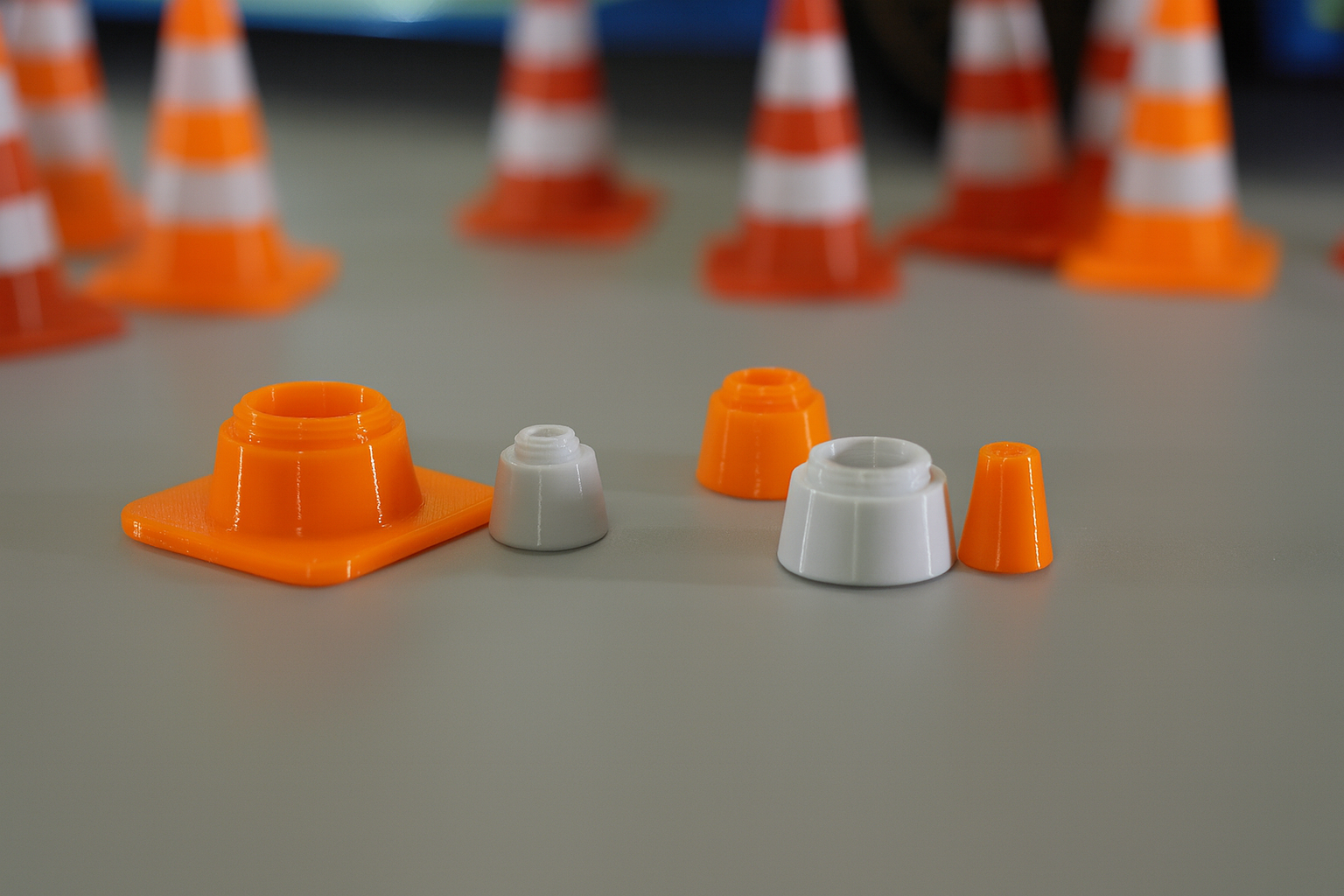 RC Drift & Rally Track Cones – 3D Printed Traffic / Pylon Set | 1/10 Scale for TAMIYA, Kyosho, 3Racing