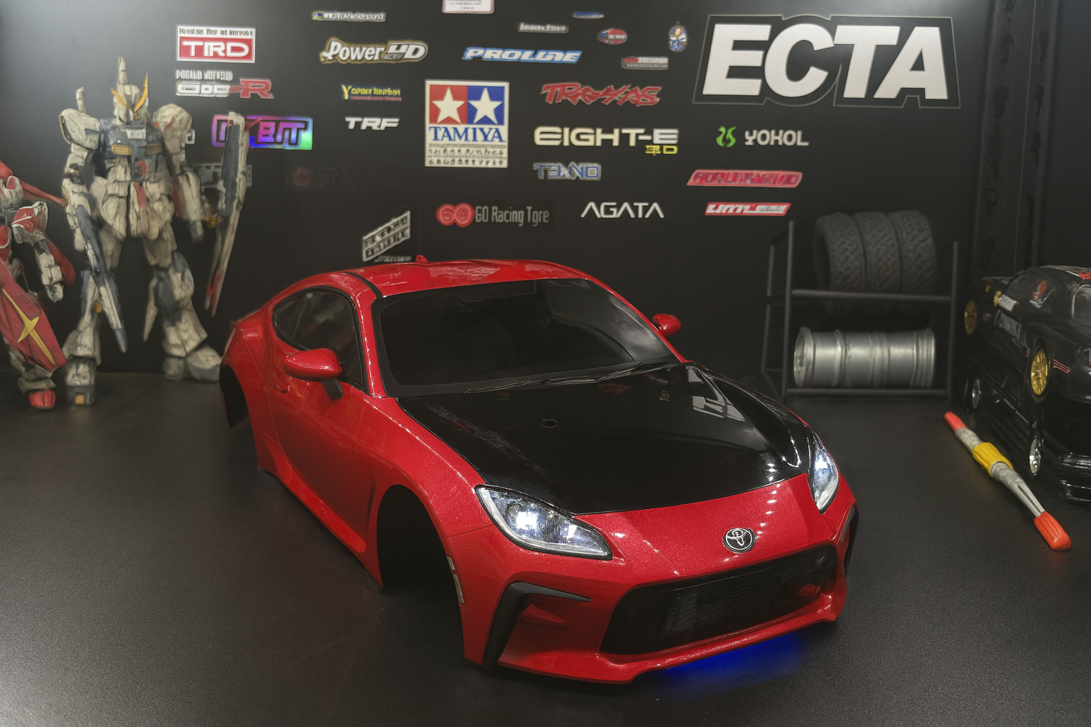 Tamiya 1/10 Toyota GR86 RC Body Shell – With Realistic LED Headlights & Taillights