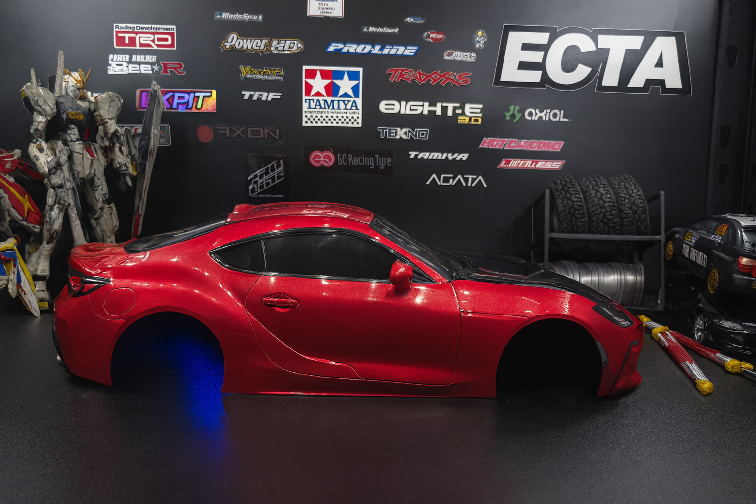 Tamiya 1/10 Toyota GR86 RC Body Shell – With Realistic LED Headlights & Taillights