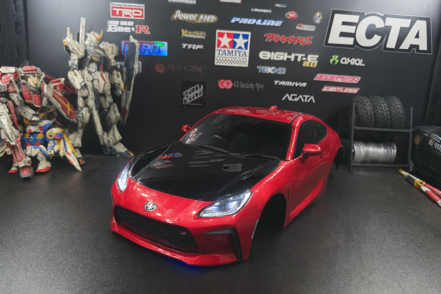 Tamiya 1/10 Toyota GR86 RC Body Shell – With Realistic LED Headlights & Taillights