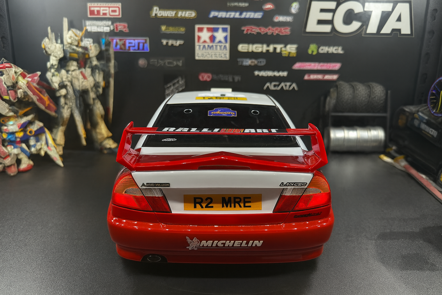 Tamiya 1/10 Mitsubishi Lancer Evolution V RC Body Shell (58713) – With Realistic LED Headlights & Taillights