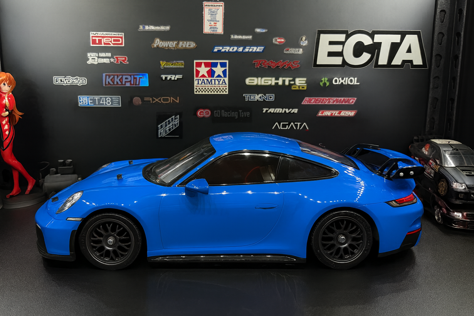 Tamiya Porsche 911 GT3 (992) Blue RTR – 1/10 2WD RC Touring Car with Painted Body & LED Lights