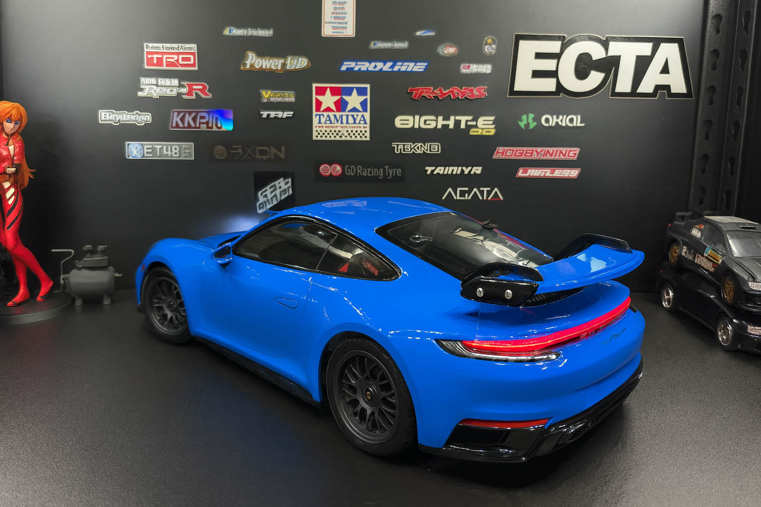 Tamiya Porsche 911 GT3 (992) Blue RTR – 1/10 2WD RC Touring Car with Painted Body & LED Lights