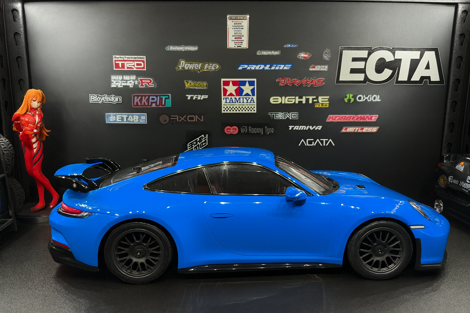 Tamiya Porsche 911 GT3 (992) Blue RTR – 1/10 2WD RC Touring Car with Painted Body & LED Lights
