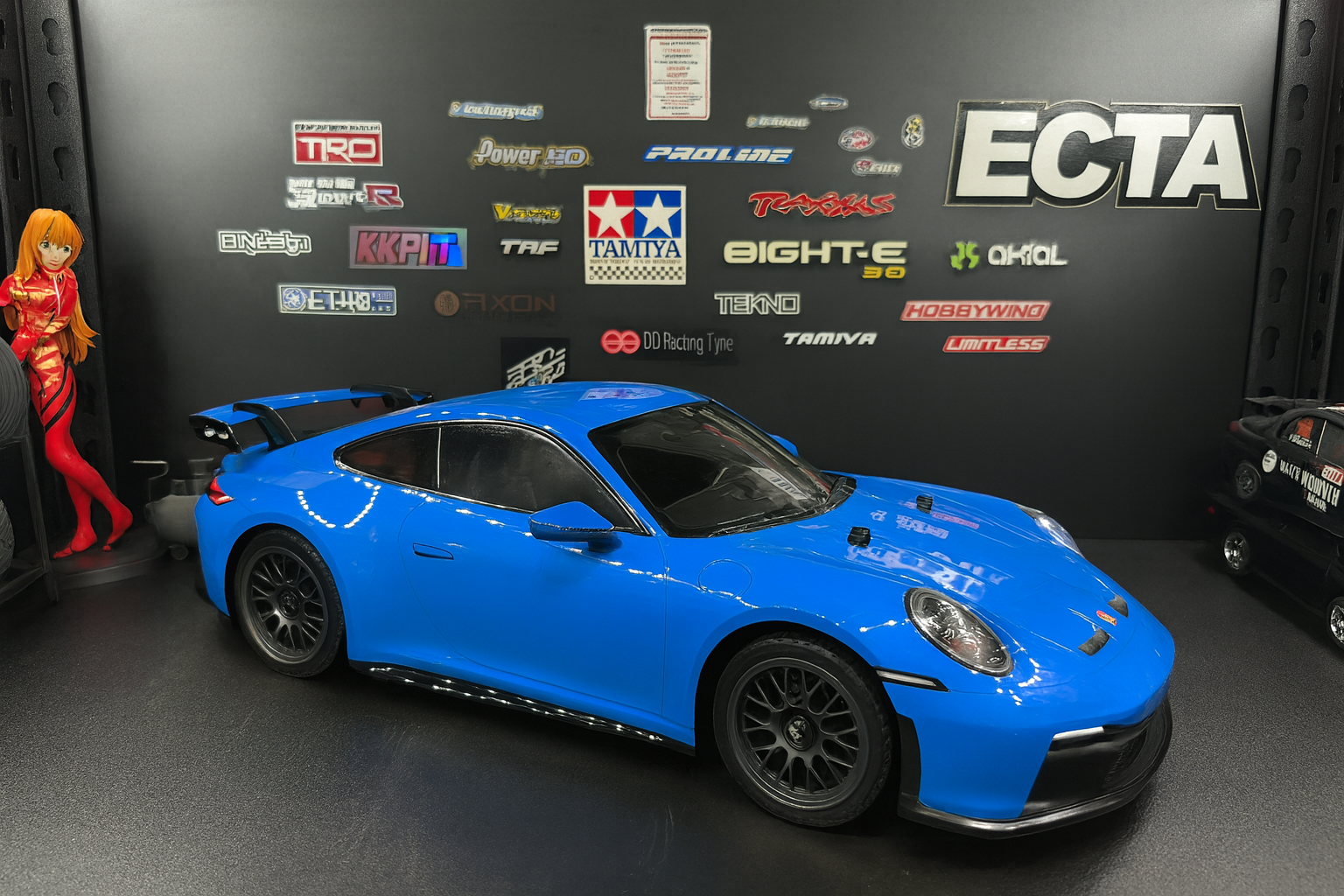 Tamiya Porsche 911 GT3 (992) Blue RTR – 1/10 2WD RC Touring Car with Painted Body & LED Lights