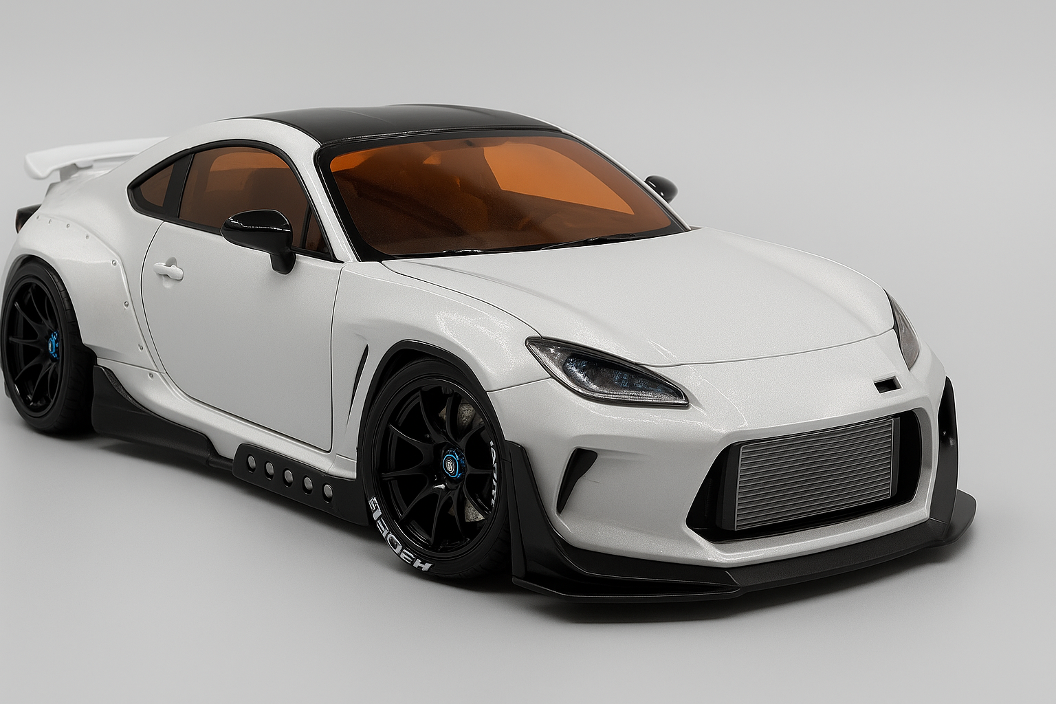 1/24 Toyota GR86 Pandem Widebody Resin Model Kit – Fits Tamiya 24361 | Includes Wheels & Tires | 3D-Printed Resin