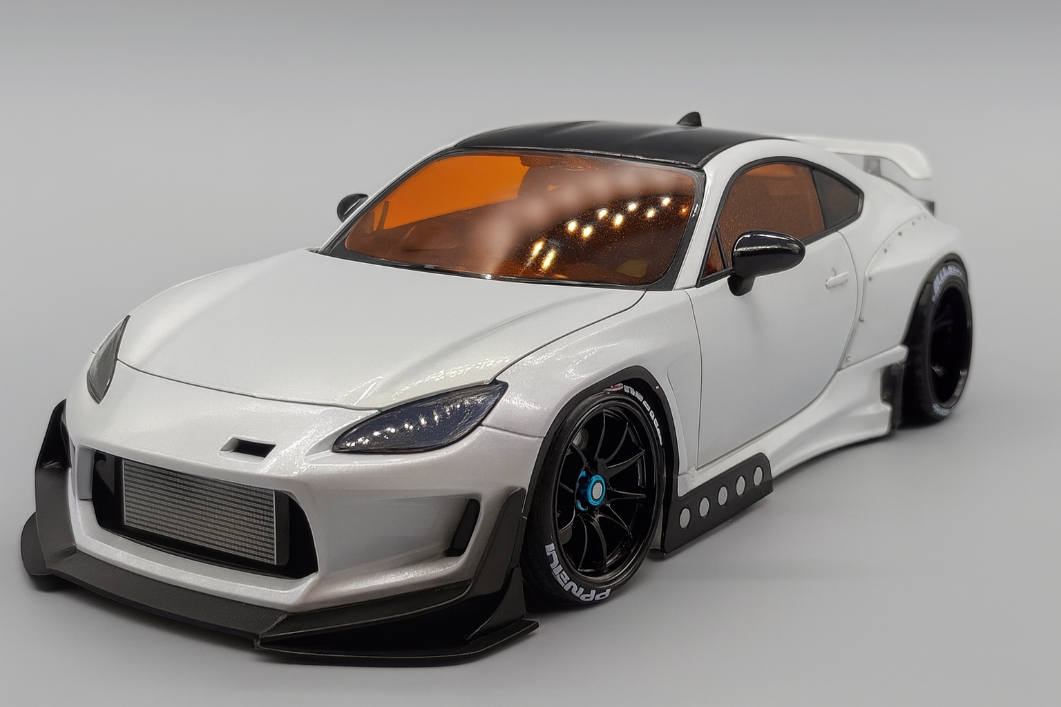 1/24 Toyota GR86 Pandem Widebody Resin Model Kit – Fits Tamiya 24361 | Includes Wheels & Tires | 3D-Printed Resin