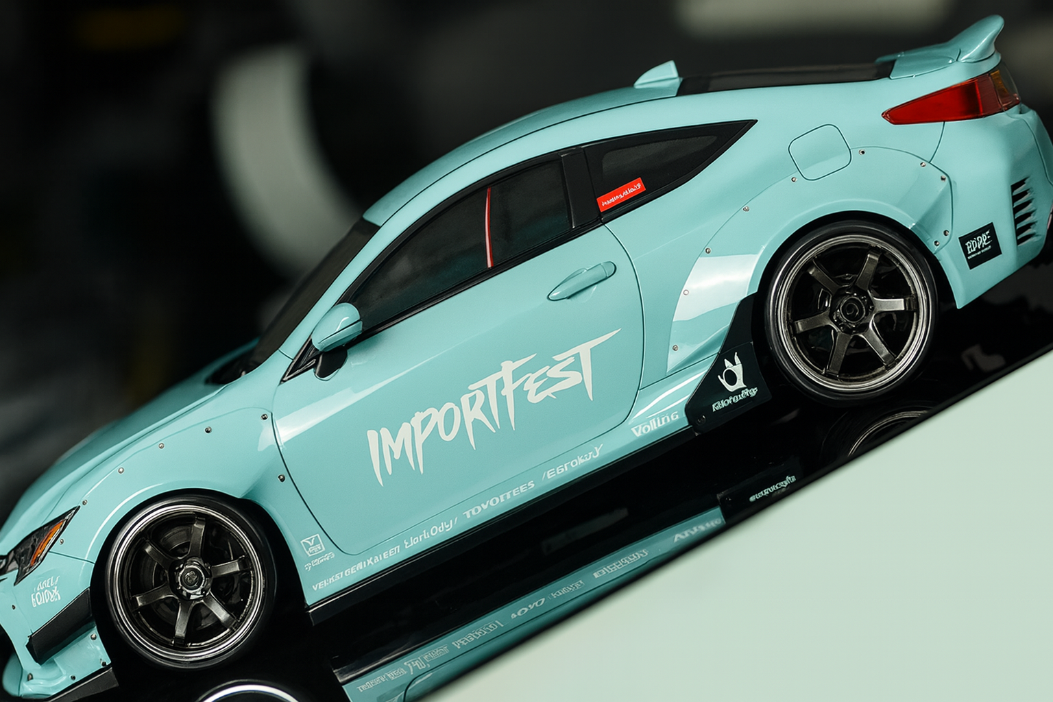 Killerbody Lexus RC-F Pandem Widebody Clear Drift Body Shell Kit – 1/10 | 200mm Width, 257mm Wheelbase