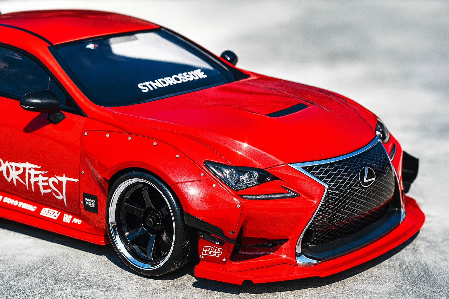 Killerbody Lexus RC-F Pandem Widebody Clear Drift Body Shell Kit – 1/10 | 200mm Width, 257mm Wheelbase