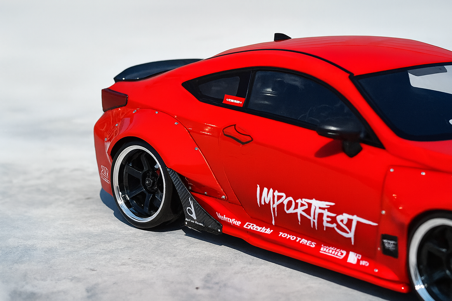 Killerbody Lexus RC-F Pandem Widebody Clear Drift Body Shell Kit – 1/10 | 200mm Width, 257mm Wheelbase