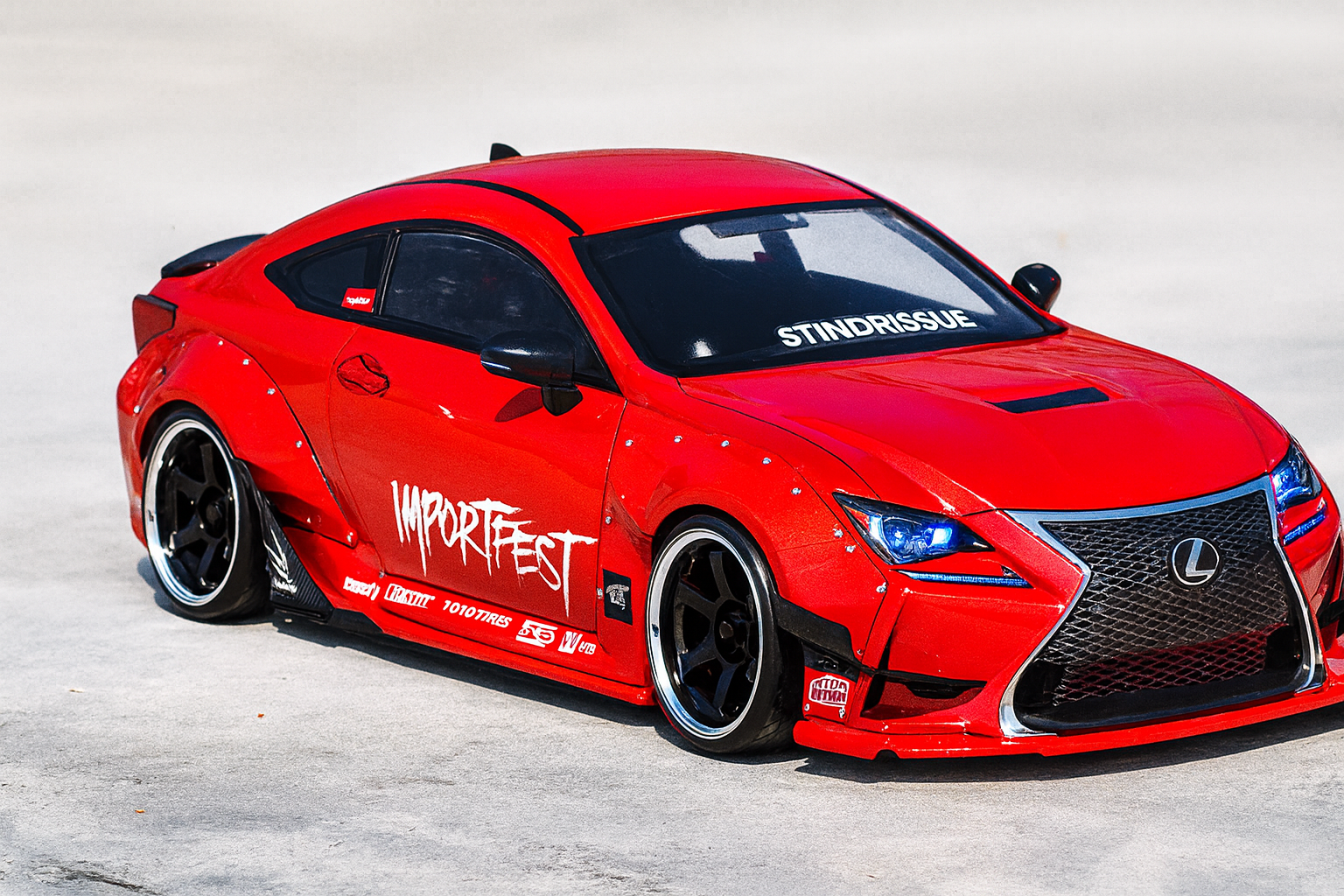 Killerbody Lexus RC-F Pandem Widebody Clear Drift Body Shell Kit – 1/10 | 200mm Width, 257mm Wheelbase