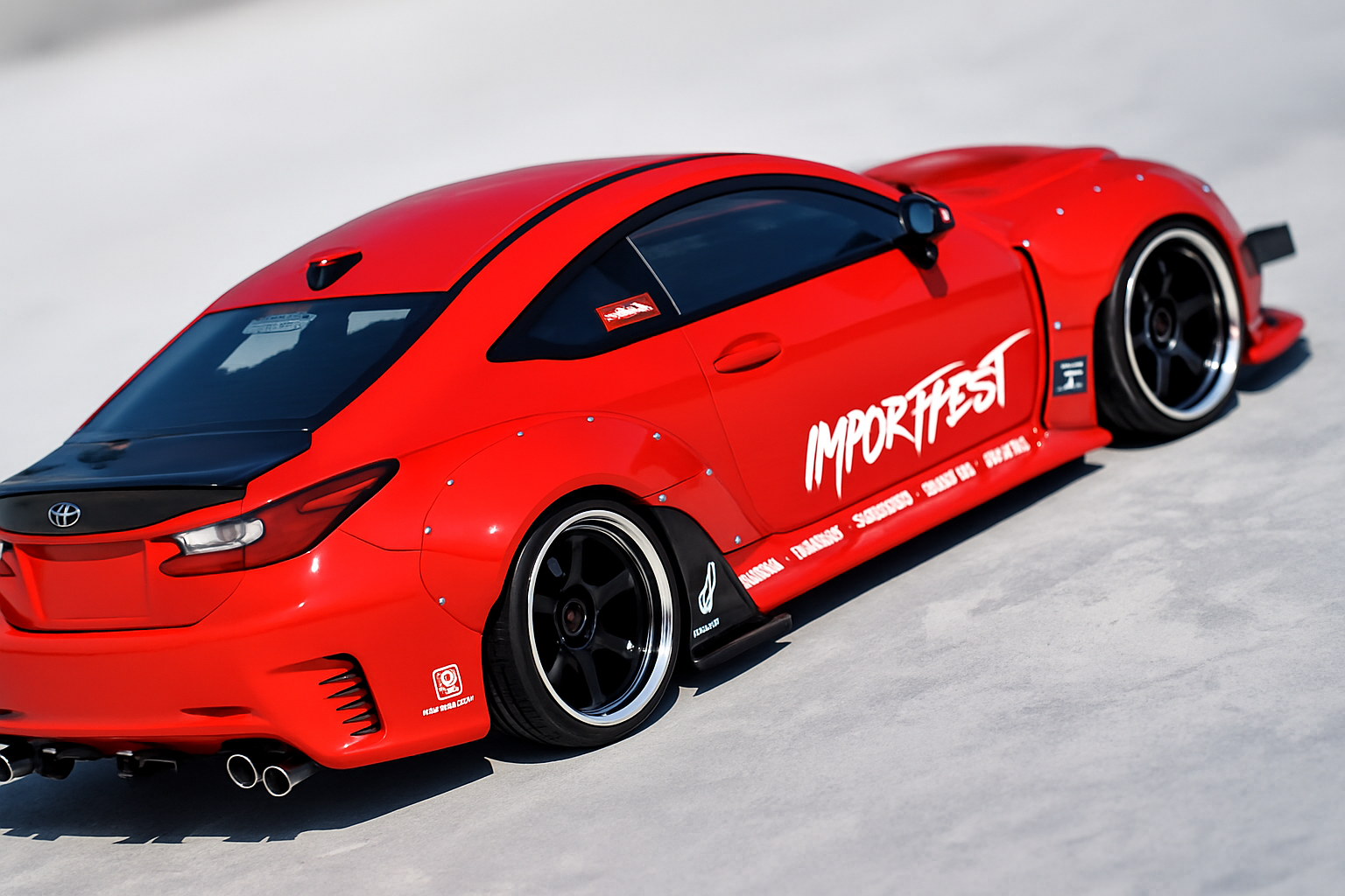 Killerbody Lexus RC-F Pandem Widebody Clear Drift Body Shell Kit – 1/10 | 200mm Width, 257mm Wheelbase