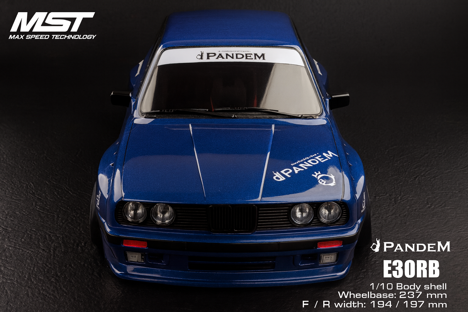 MST RMX 2.0 RTR E30RB — 1/10 Brushless RC Drift Car with Tunable RWD Chassis (Deep Blue / Gray)