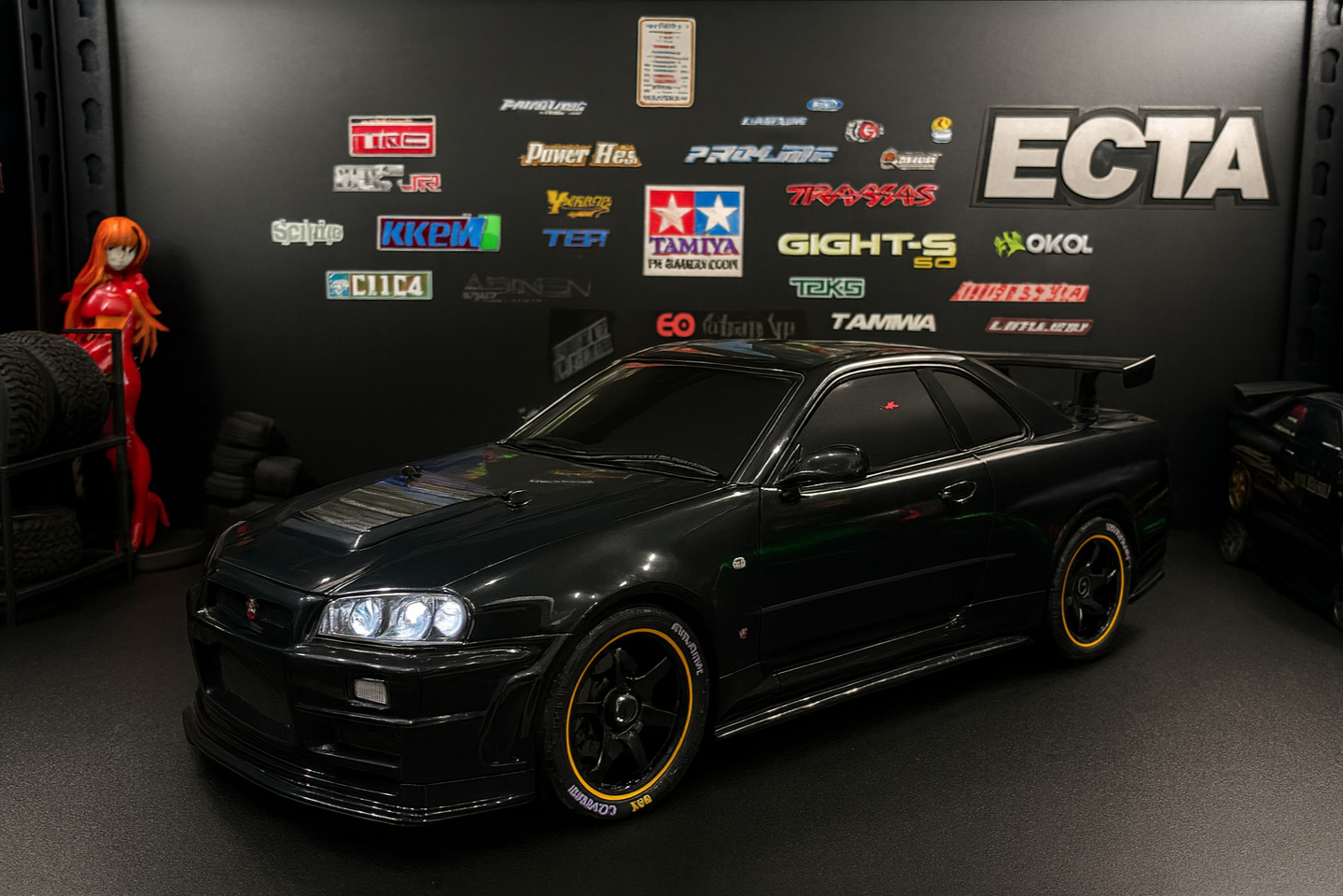 Nissan Skyline GT-R R34 Nismo RC Car – 1/10 Scale RTR Tamiya Build with LED Lights