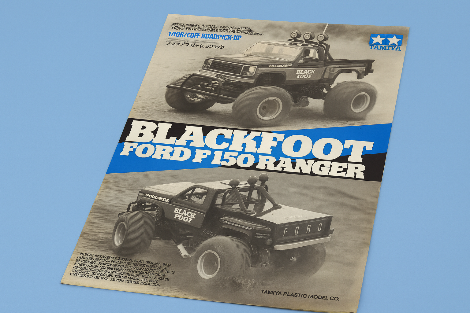 Tamiya Blackfoot 1986 First Edition – Vintage Metal Chassis Monster Truck | Original Mk1 Parts, Fully Upgraded
