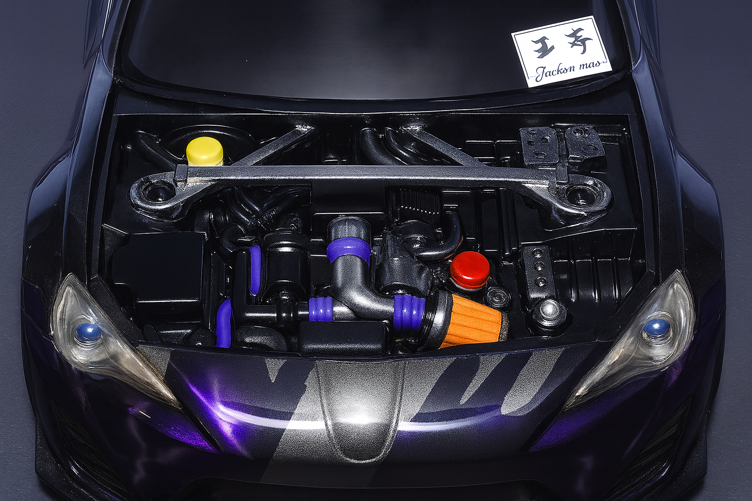 Pandora Engine Set <SR / RB / FA> – 1/10 RC Polycarbonate Accessory Kit | PAI-801